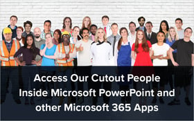 Access Our Cutout People Inside Microsoft PowerPoint and other Microsoft 365 Apps