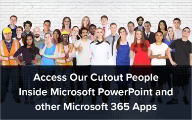 Access Our Cutout People Inside Microsoft PowerPoint and other Microsoft 365 Apps